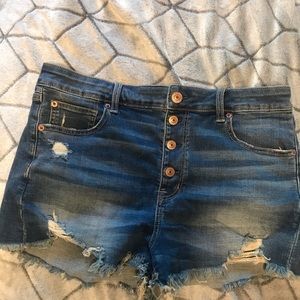 American eagle super stretch denim shorts